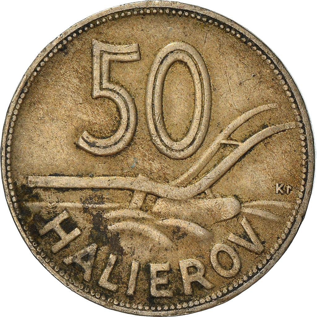 Coin, Slovakia, 50 Halierov, 1941, VF(30-35), Copper-nickel, KM:5