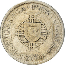 Coin, Mozambique, 10 Escudos, 1960, EF(40-45), Silver, KM:79
