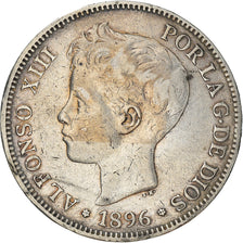 Monnaie, Espagne, Alfonso XIII, 5 Pesetas, Madrid, TB+, Argent, KM:707