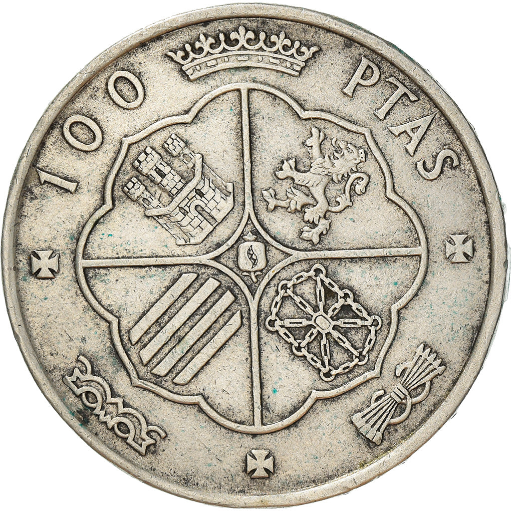 Coin, Spain, Caudillo and regent, 100 Pesetas, 1968, Madrid, EF(40-45), Silver