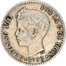 Münze, Spanien, Alfonso XIII, 50 Centimos, 1900, Madrid, S+, Silber, KM:705