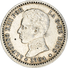 Monnaie, Espagne, Alfonso XIII, 50 Centimos, 1910, Madrid, TB+, Argent, KM:723