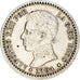 Monnaie, Espagne, Alfonso XIII, 50 Centimos, 1910, Madrid, TB+, Argent, KM:723