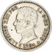 Munten, Spanje, Alfonso XIII, 50 Centimos, 1910, Madrid, FR+, Zilver, KM:723