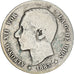 Moneda, España, Alfonso XII, Peseta, 1883, Madrid, BC+, Plata, KM:686