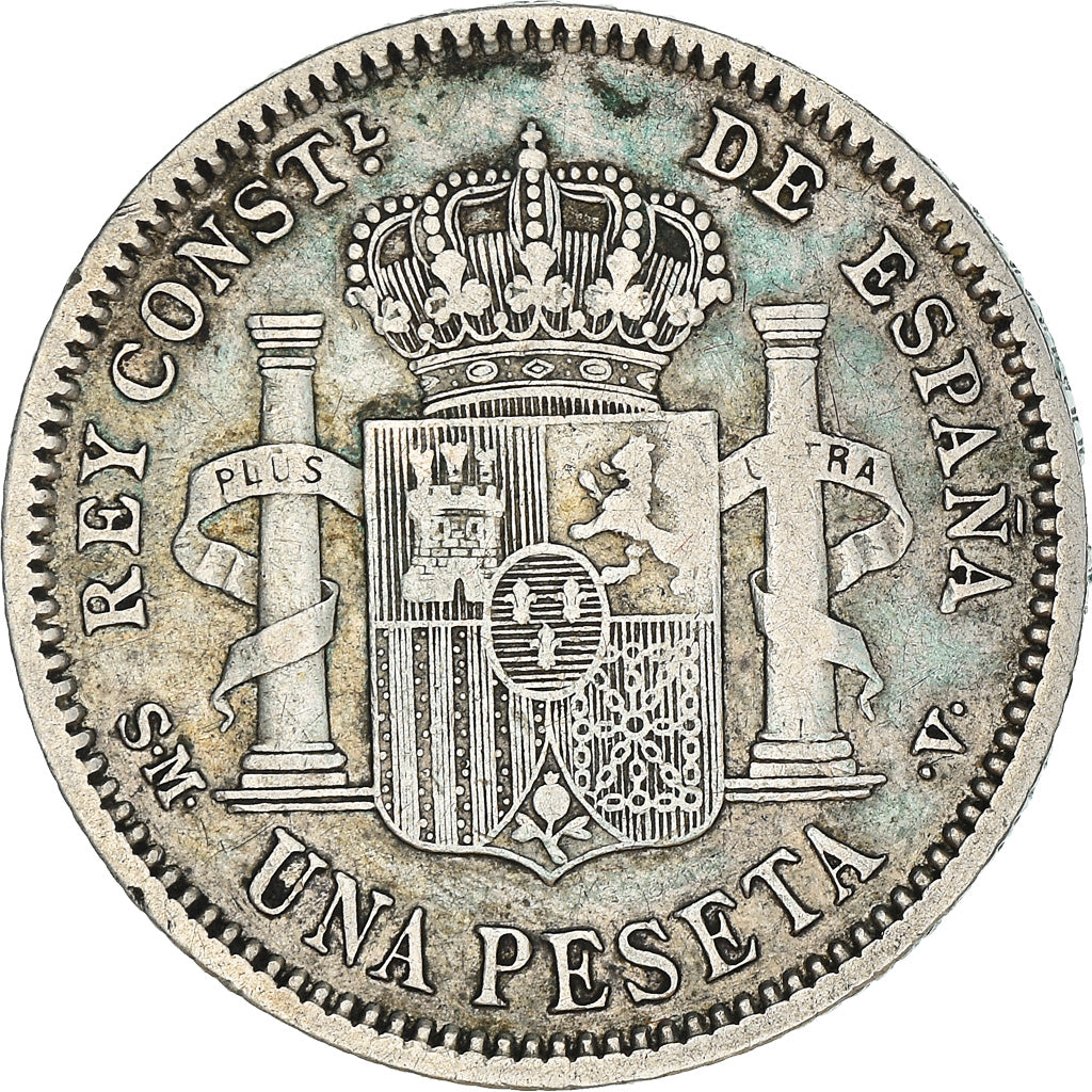 Coin, Spain, Alfonso XIII, Peseta, 1904, Madrid, VF(30-35), Silver, KM:721