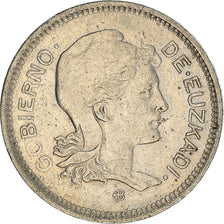 Moneta, GUERRA CIVILE SPAGNOLA, EUZKADI, Peseta, 1937, Brussels, BB, Nichel