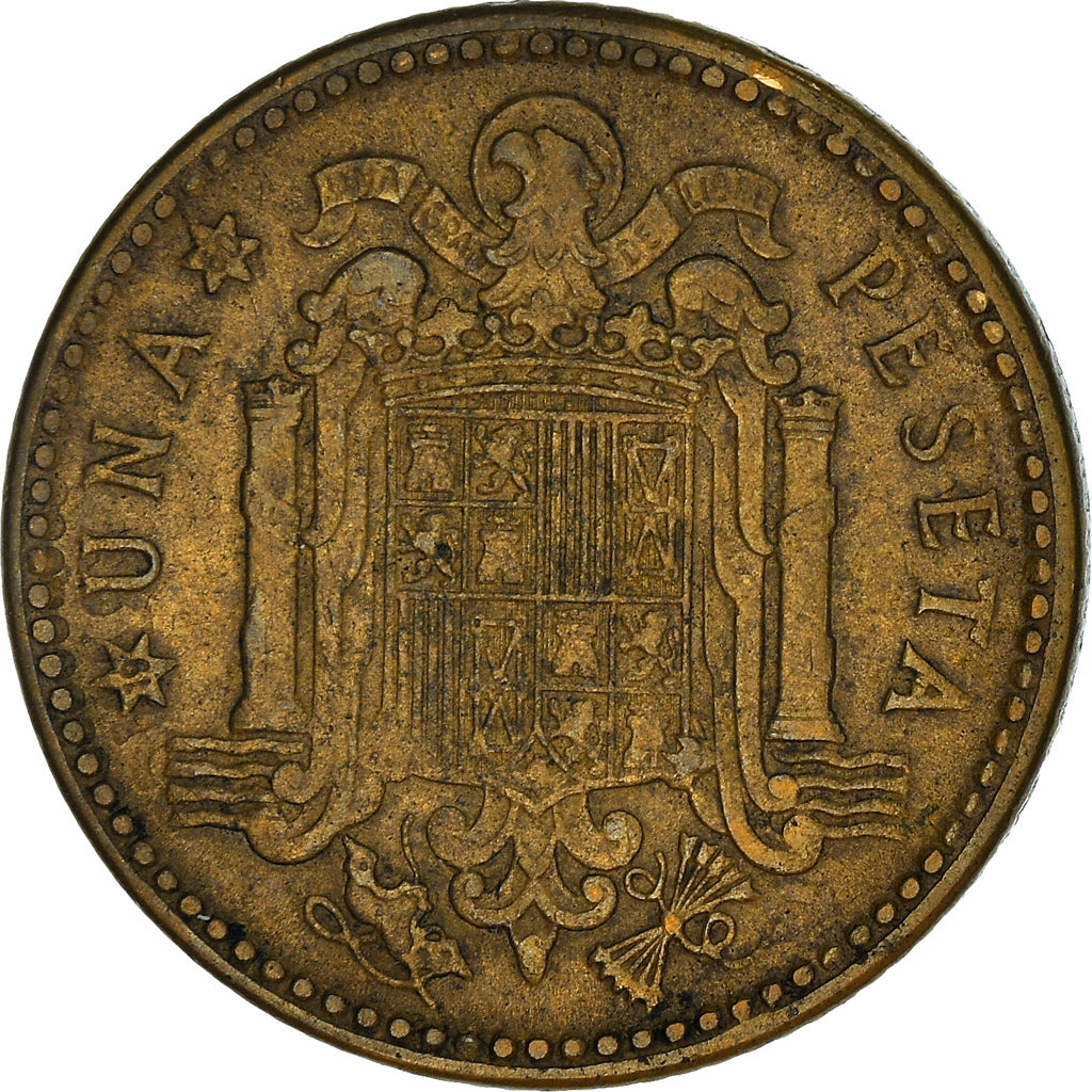 Moneta, Hiszpania, Francisco Franco, caudillo, Peseta, 1960, VF(30-35)