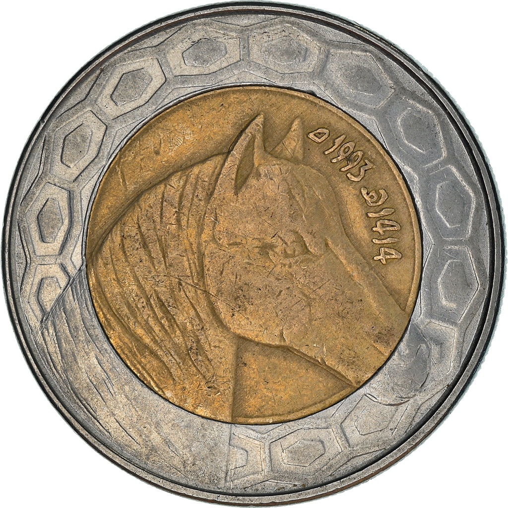 Coin, Algeria, 100 Dinars, 1993, Algiers, VF(30-35), Bi-Metallic, KM:132