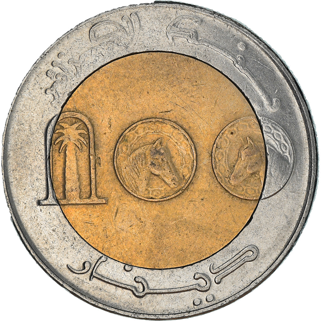 Coin, Algeria, 100 Dinars, 2010, Algiers, EF(40-45), Bi-Metallic, KM:132