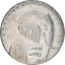 Coin, Algeria, 5 Dinars, 1993, Algiers, VF(30-35), Stainless Steel, KM:123