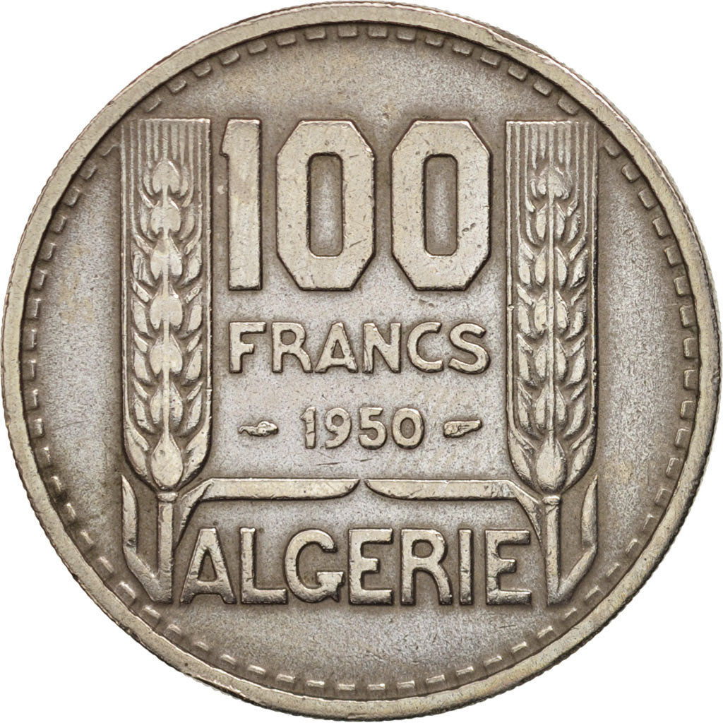 Coin, Algeria, 100 Francs, 1950, Paris, EF(40-45), Copper-nickel, KM:93