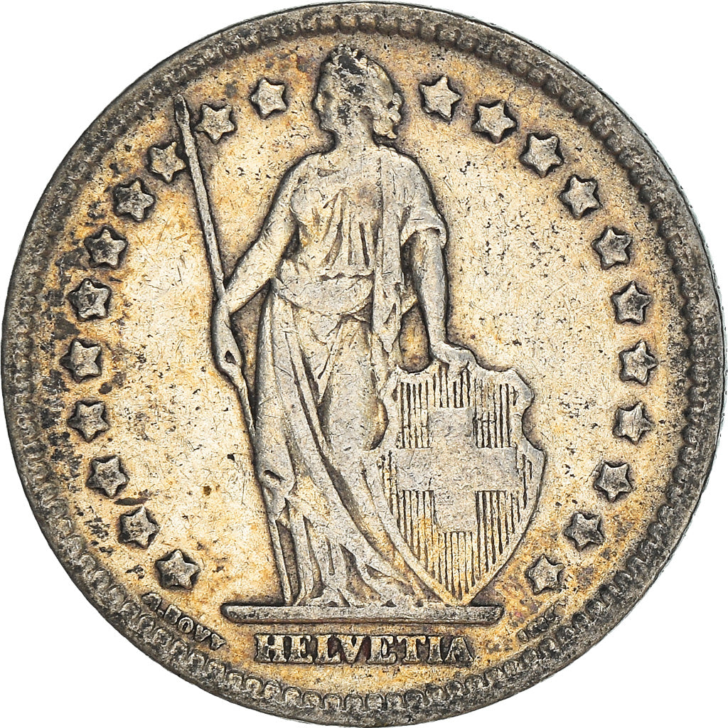Coin, Switzerland, Franc, 1921, Bern, VF(30-35), Silver, KM:24