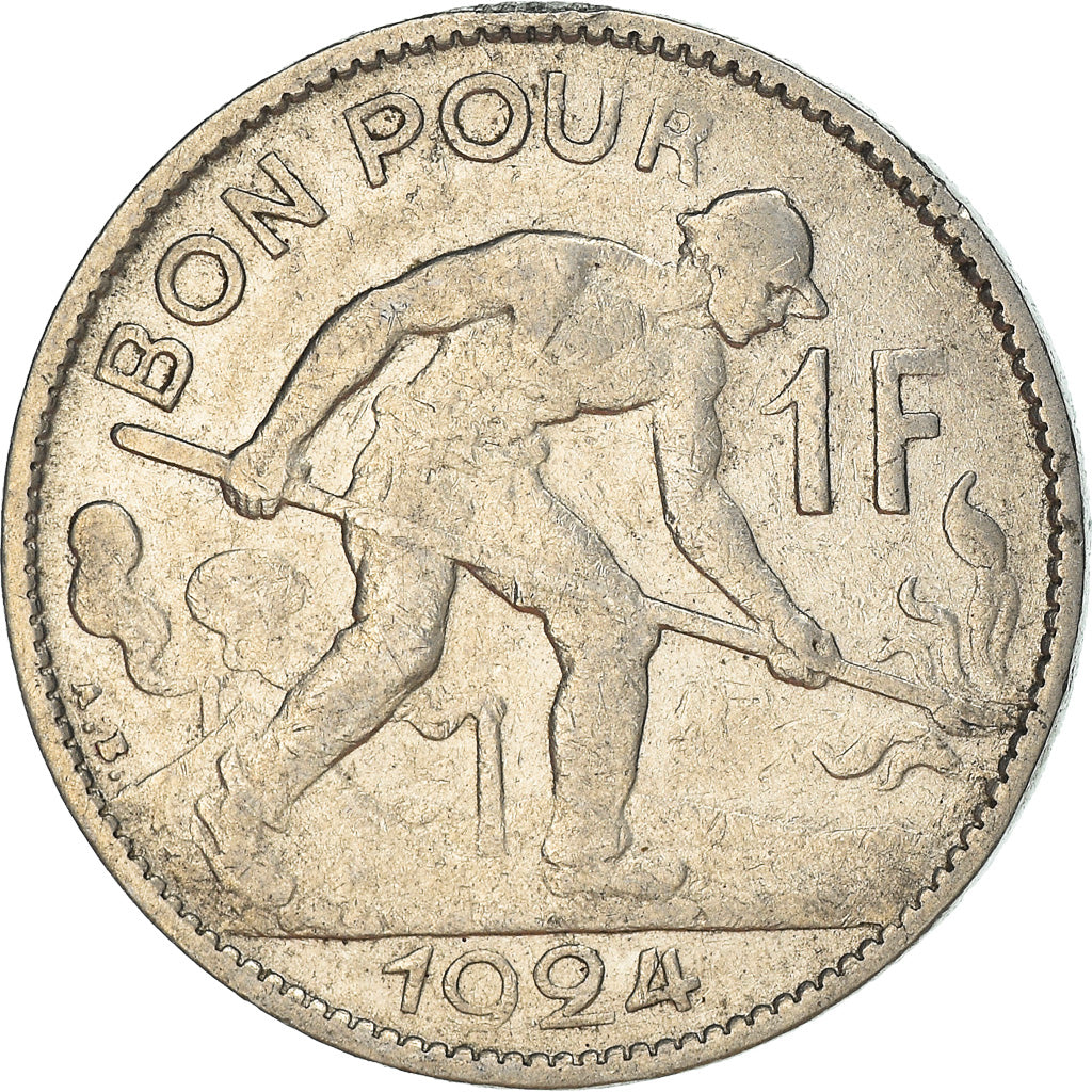 Moneda, Luxemburgo, Charlotte, Franc, 1924, MBC, Níquel, KM:35