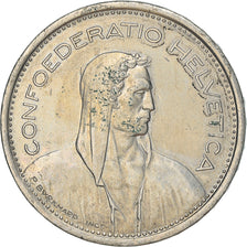 Moeda, Suíça, 5 Francs, 1968, Bern, EF(40-45), Cobre-níquel, KM:40a.1