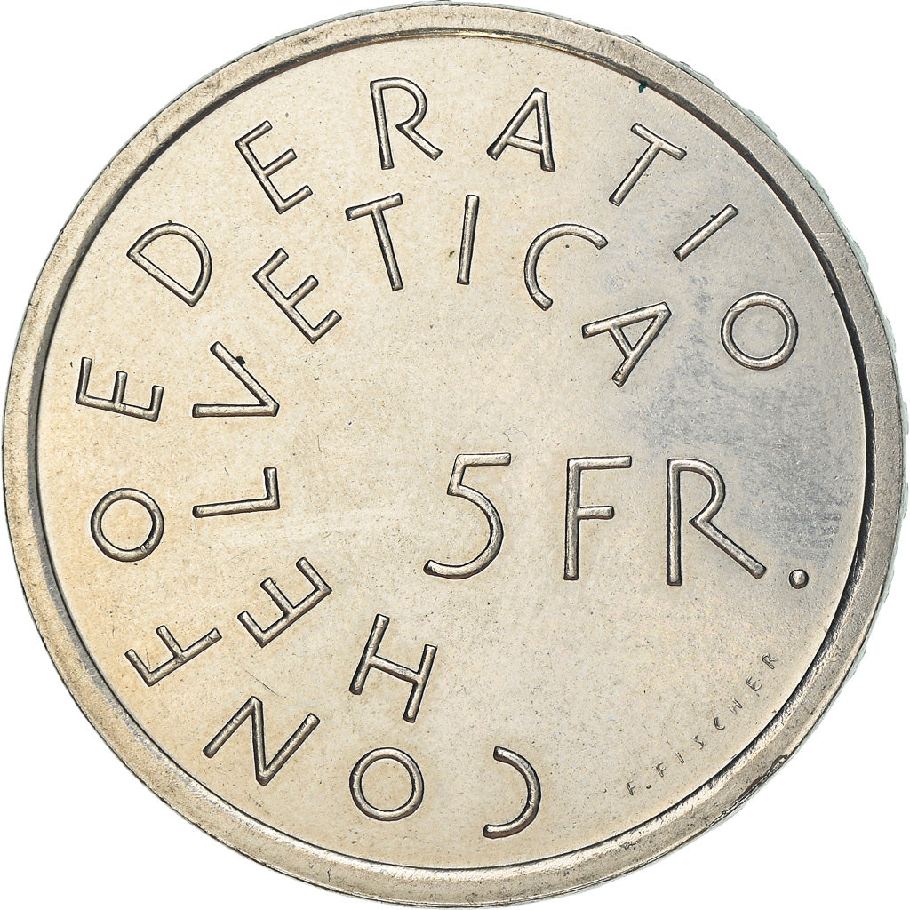 Coin, Switzerland, 5 Francs, 1975, Bern, EF(40-45), Copper-nickel, KM:53