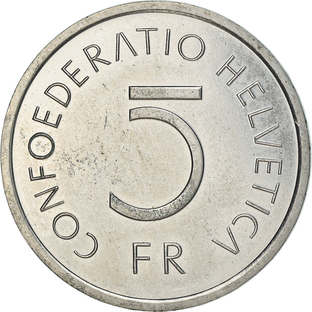Coin, Switzerland, 5 Francs, 1976, Bern, AU(55-58), Copper-nickel, KM:40a.1