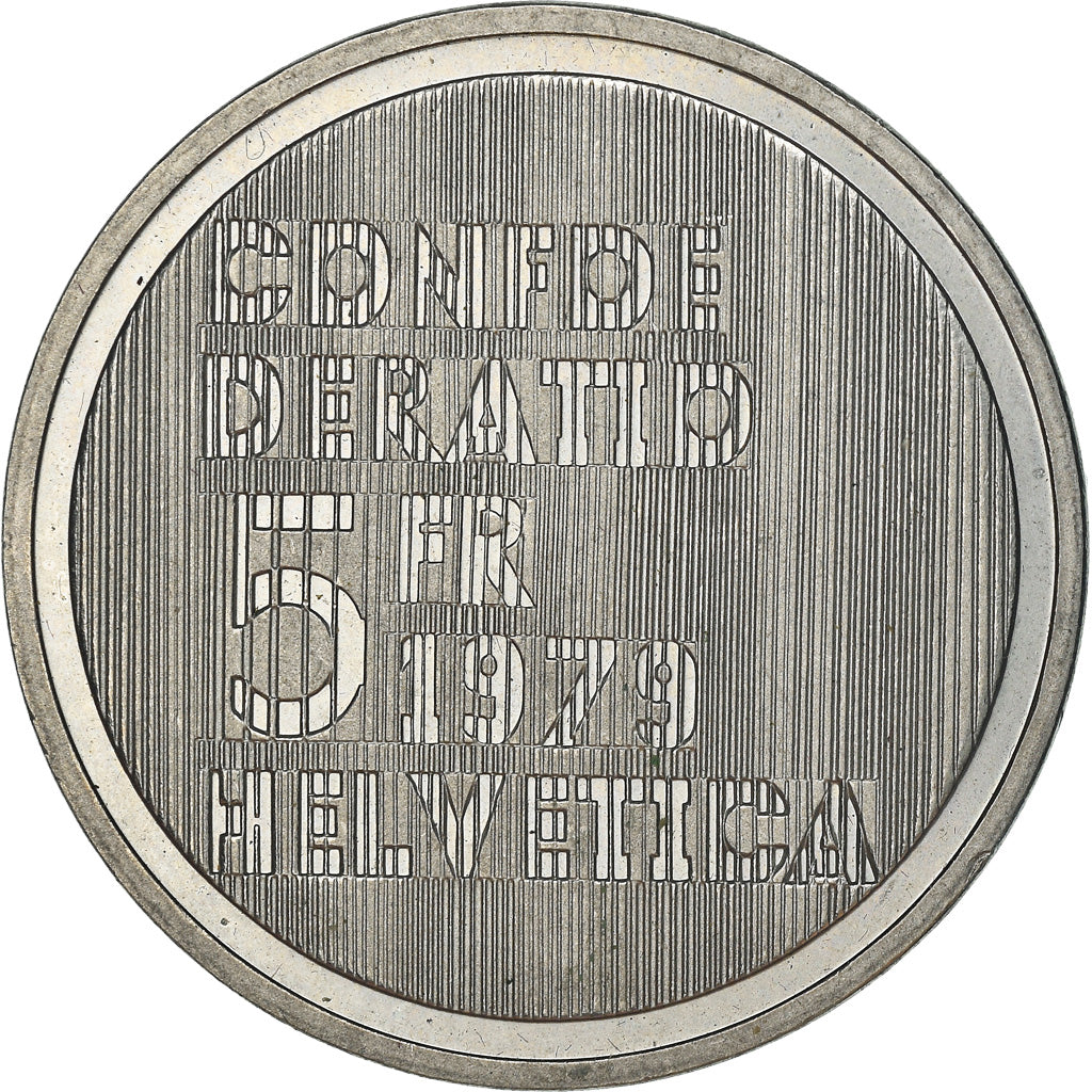 Coin, Switzerland, 5 Francs, 1979, Bern, AU(55-58), Copper-nickel, KM:57