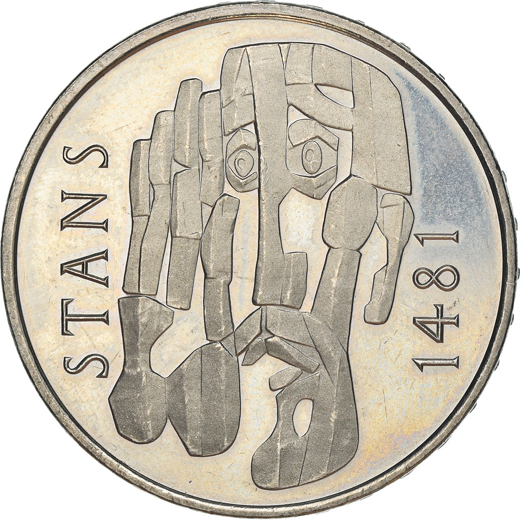 Coin, Switzerland, 5 Francs, 1981, Bern, EF(40-45), Copper-nickel, KM:60