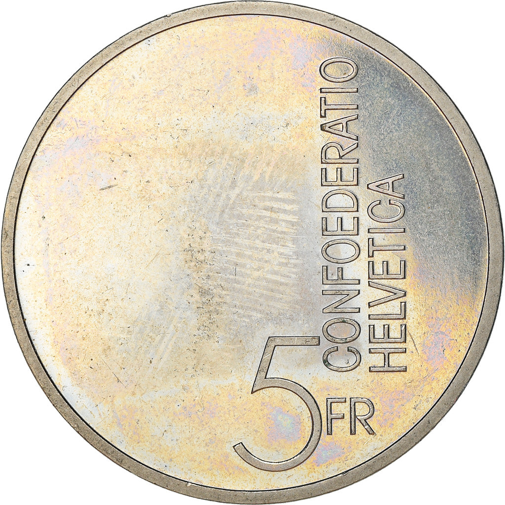 Coin, Switzerland, 5 Francs, 1985, Bern, AU(55-58), Copper-nickel, KM:64