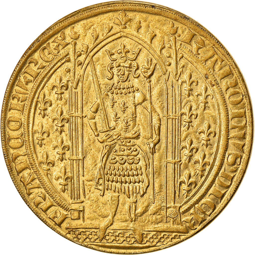 Frankrijk, Medaille, Reproduction du Franc à Pied, Charles V, History, PR
