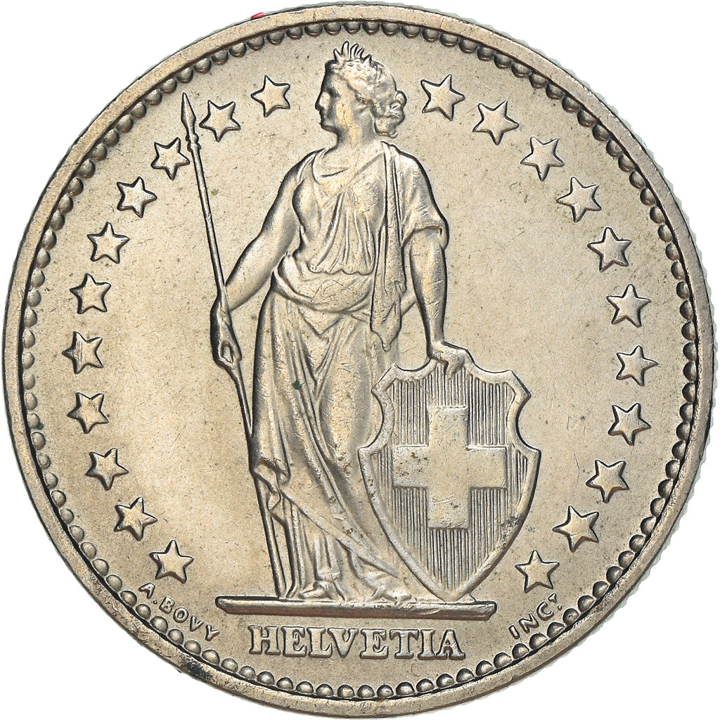 Monnaie, Suisse, 2 Francs, 1968, Bern, SUP, Cupro-nickel, KM:21a.1