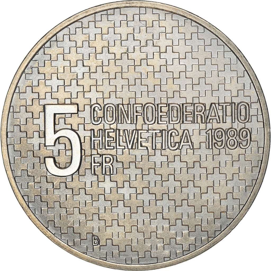 Monnaie, Suisse, 5 Francs, 1989, Bern, TTB+, Cupro-nickel, KM:68
