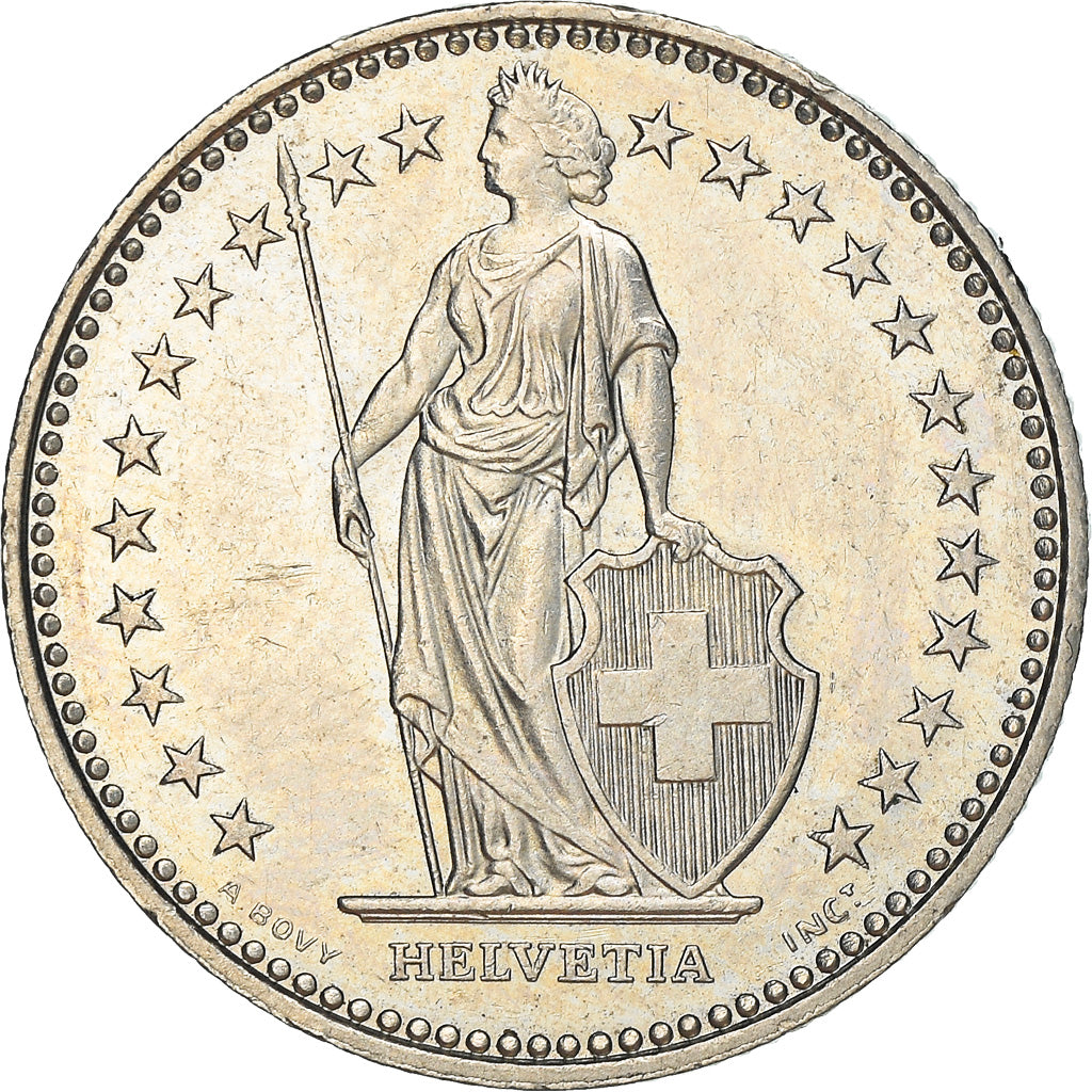 Coin, Switzerland, Franc, 1985, Bern, AU(55-58), Copper-nickel, KM:24a.3
