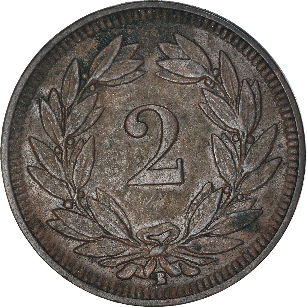 Coin, Switzerland, 2 Rappen, 1909, Bern, VF(30-35), Bronze, KM:4.2