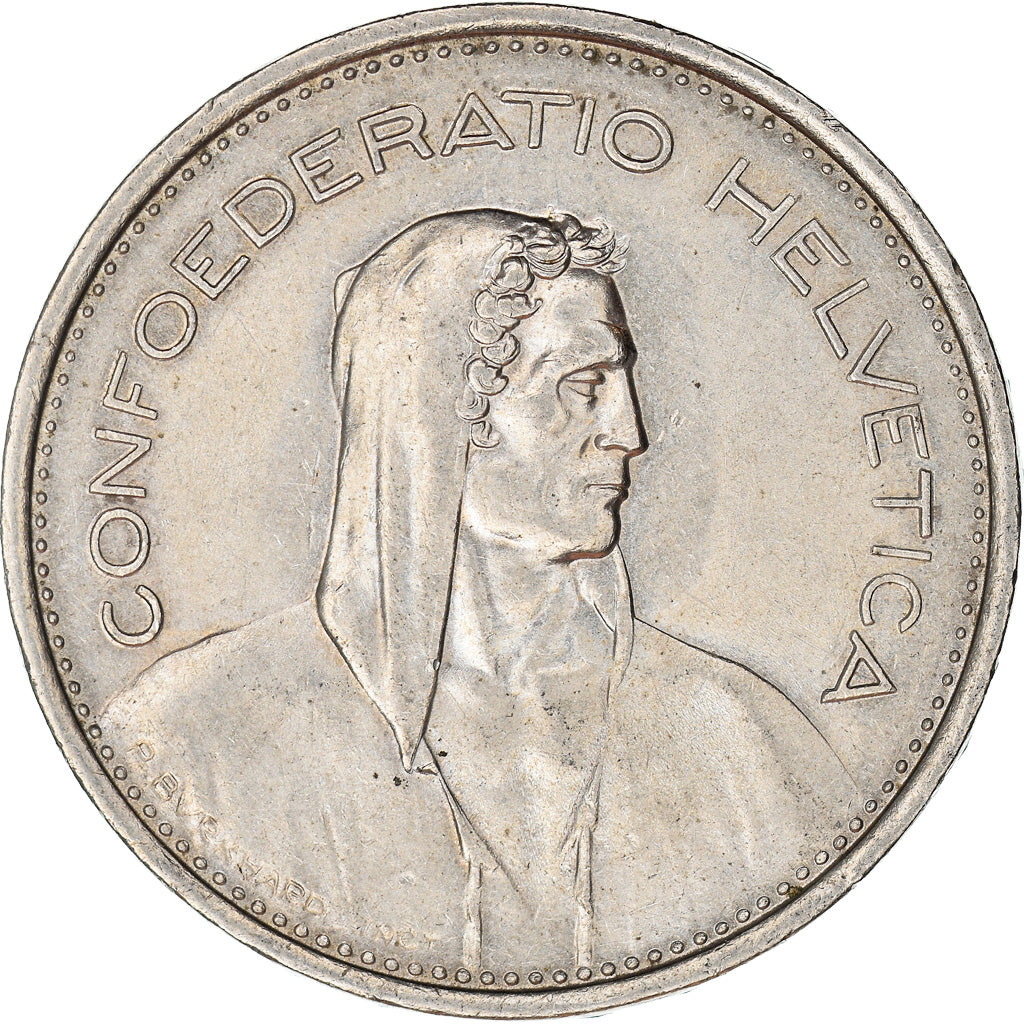 Coin, Switzerland, 5 Francs, 1968, Bern, EF(40-45), Copper-nickel, KM:40a.1