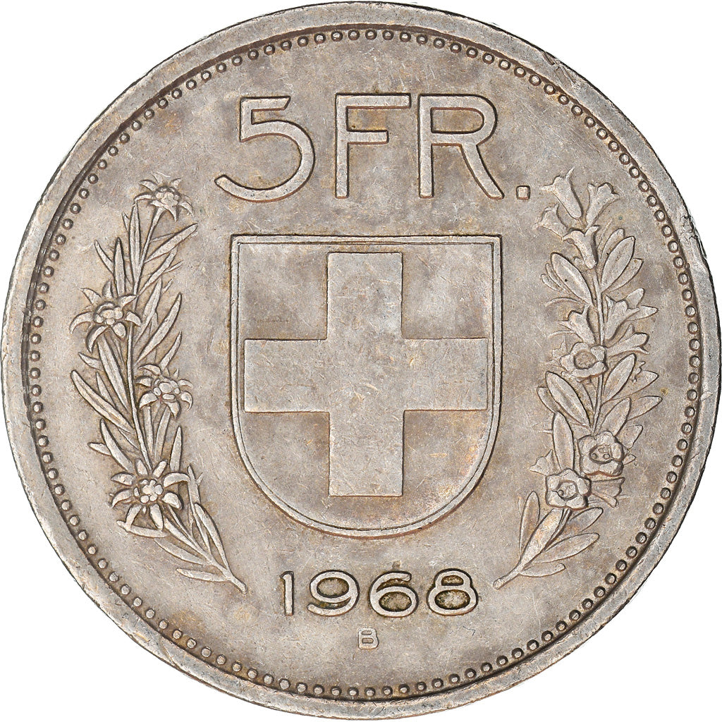 Monnaie, Suisse, 5 Francs, 1968, Bern, TTB, Cupro-nickel, KM:40a.1