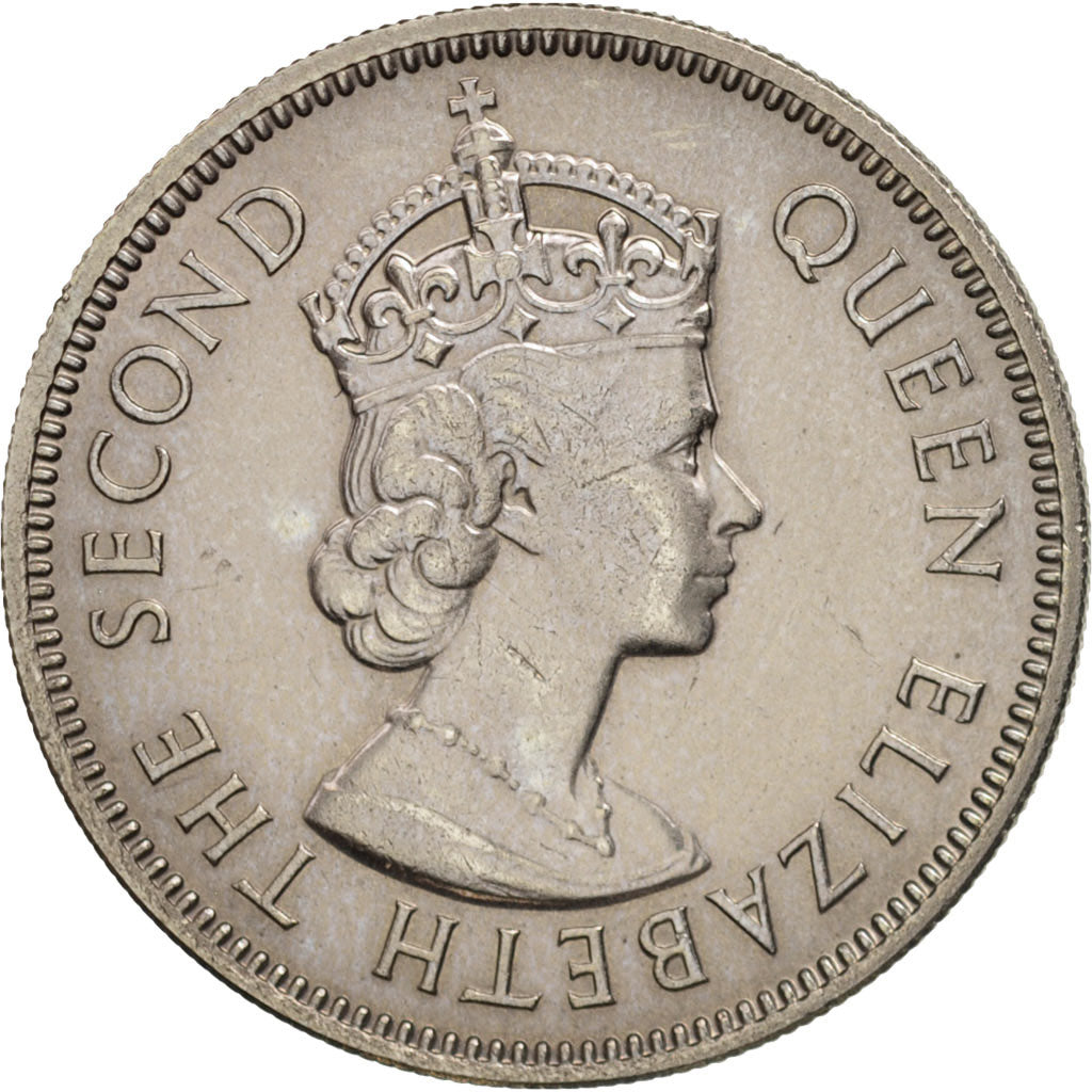 Belize, 25 Cents, 1974, AU(55-58), Copper-nickel, KM:36