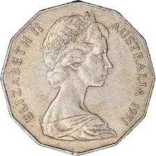 Coin, Australia, Elizabeth II, 50 Cents, 1971, Melbourne, EF(40-45)