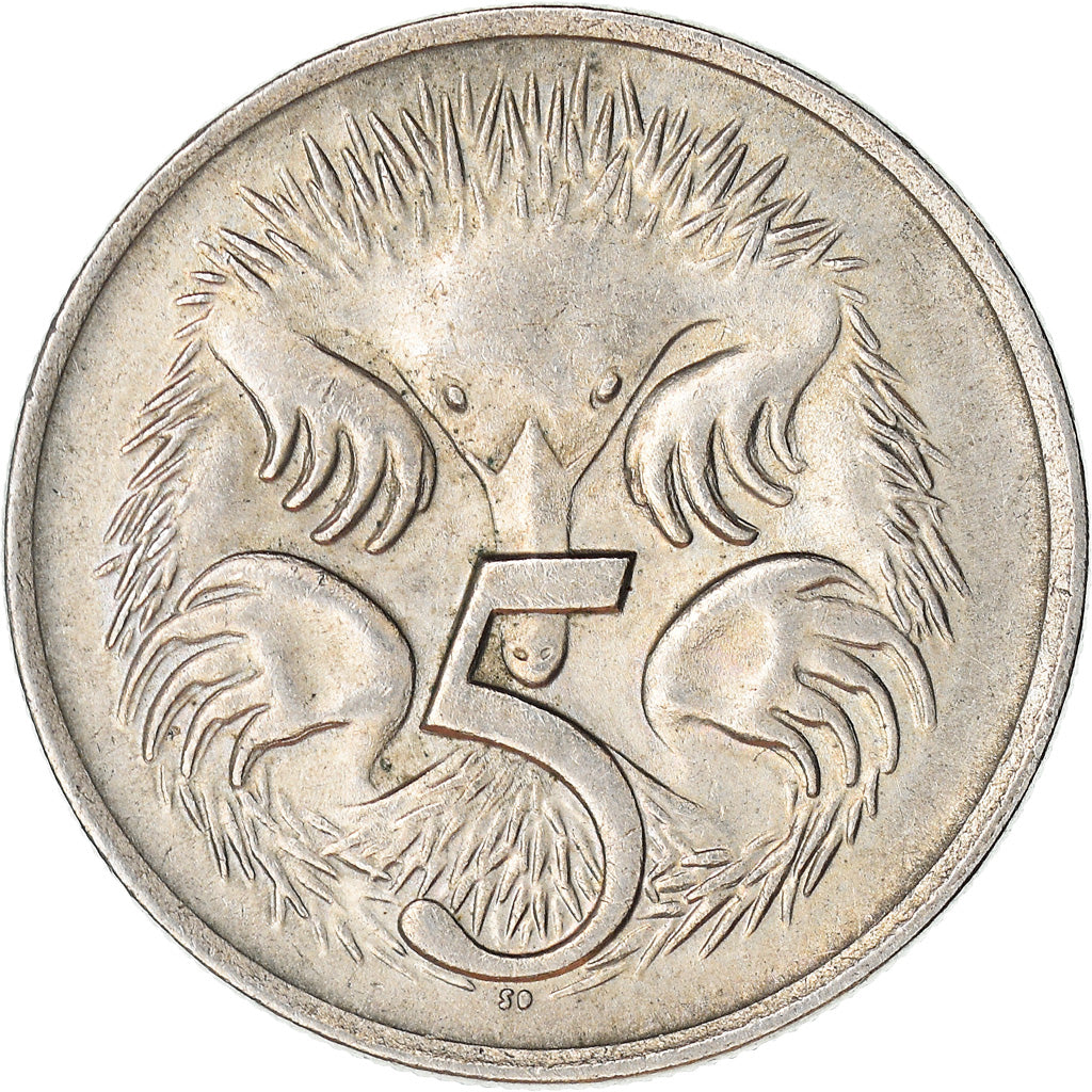 Munten, Australië, Elizabeth II, 5 Cents, 1982, Melbourne, ZF, Cupro-nikkel