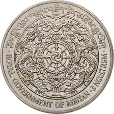 Bhutan, 3 Ngultrums, 1979, MS(63), Copper-nickel, KM:50