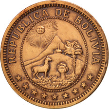 Bolivia, Boliviano, 1951, EF(40-45), Bronze, KM:184