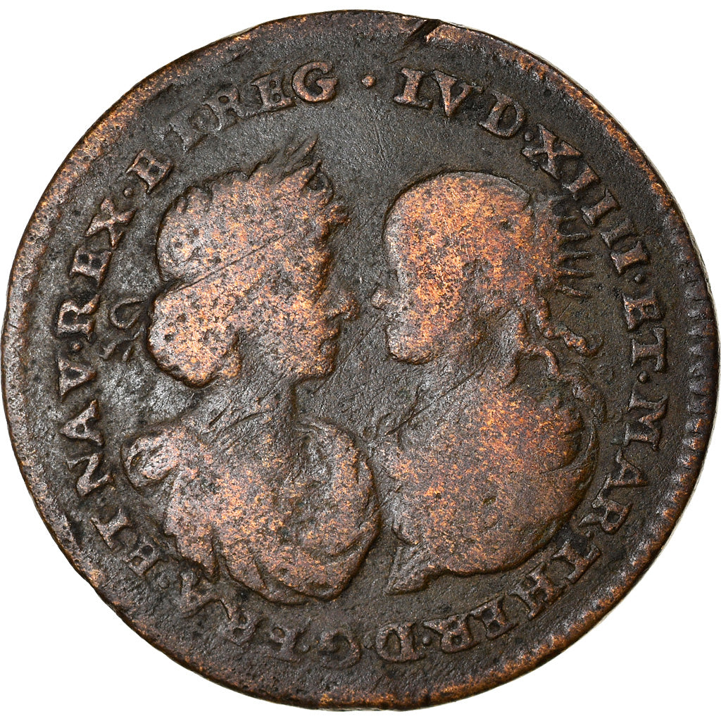France, Medal, Marie Thérèse d'Autriche , Mariage du Roi, History, 1660