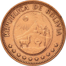 Bolivia, 10 Centavos, 1965, EF(40-45), Copper Clad Steel, KM:188