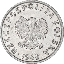 Coin, Poland, 5 Groszy, 1949, Kremnica, EF(40-45), Aluminum, KM:41a