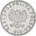 Coin, Poland, 5 Groszy, 1949, Kremnica, EF(40-45), Aluminum, KM:41a