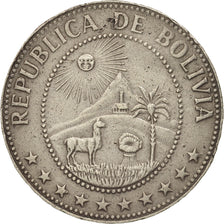 Bolivie, 50 Centavos, 1972, TTB, Nickel Clad Steel, KM:190