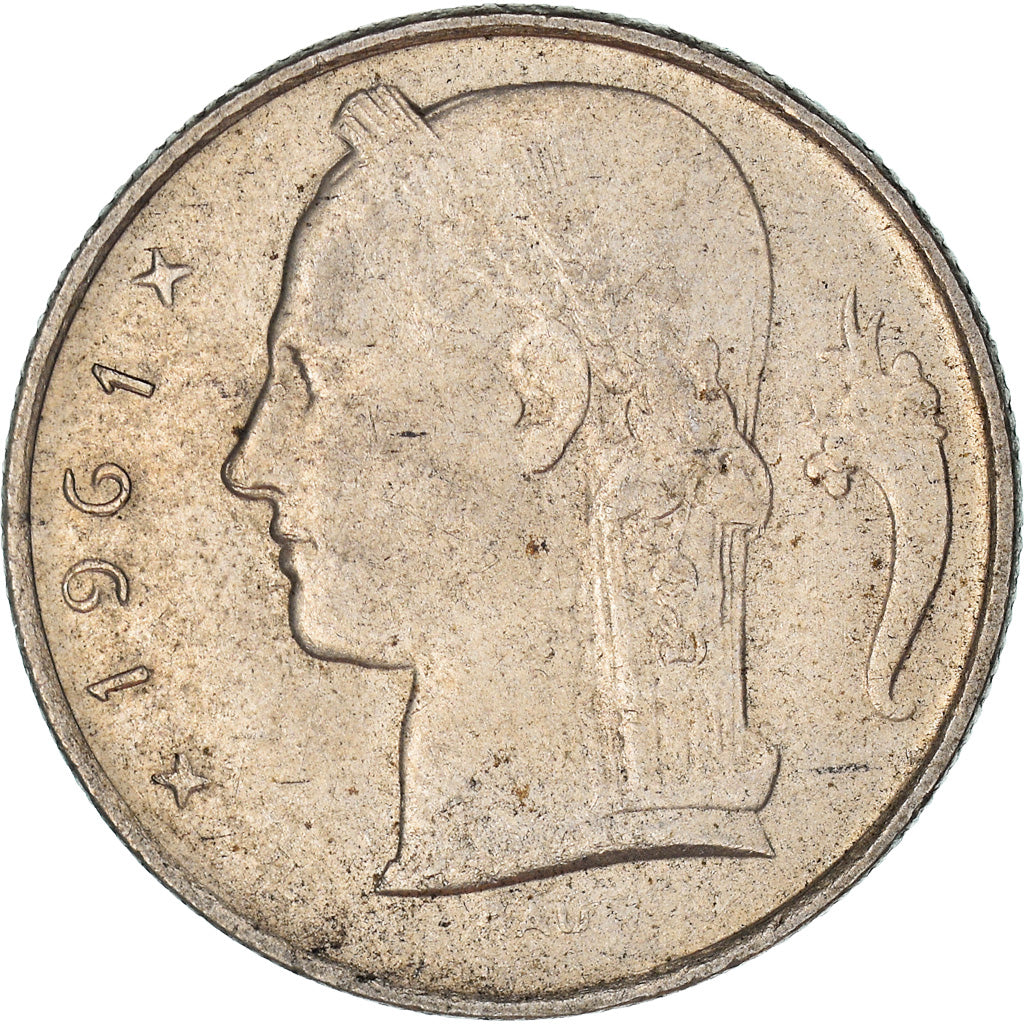 Moneta, Belgio, 5 Francs, 5 Frank, 1961, BB, Rame-nichel, KM:135.1