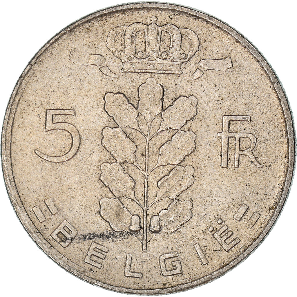 Moneta, Belgio, 5 Francs, 5 Frank, 1961, BB, Rame-nichel, KM:135.1
