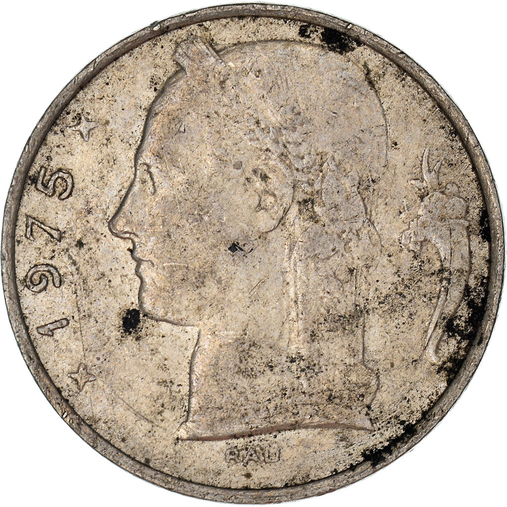 Moneta, Belgio, 5 Francs, 5 Frank, 1975, MB, Rame-nichel, KM:135.1