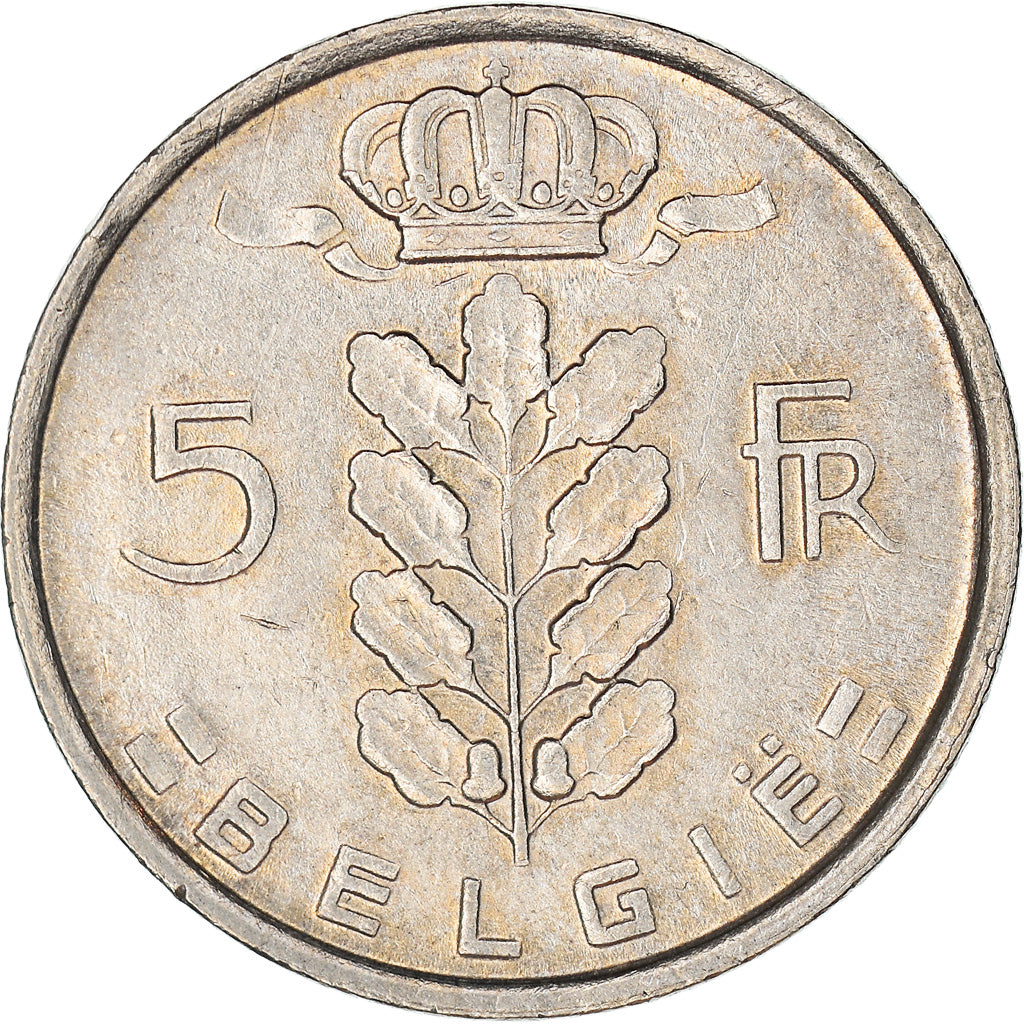 Coin, Belgium, 5 Francs, 5 Frank, 1978, AU(50-53), Copper-nickel, KM:135.1