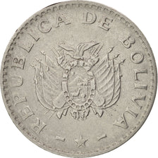 Bolivia, 5 Centavos, 1987, EF(40-45), Stainless Steel, KM:201