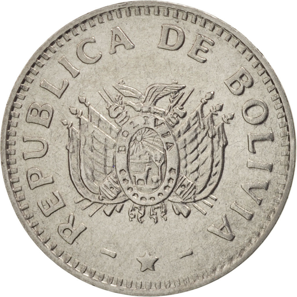Bolivia, 10 Centavos, 1991, MS(60-62), Stainless Steel, KM:202