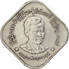 Myanmar, 10 Pyas, 1966, EF(40-45), Aluminum, KM:40