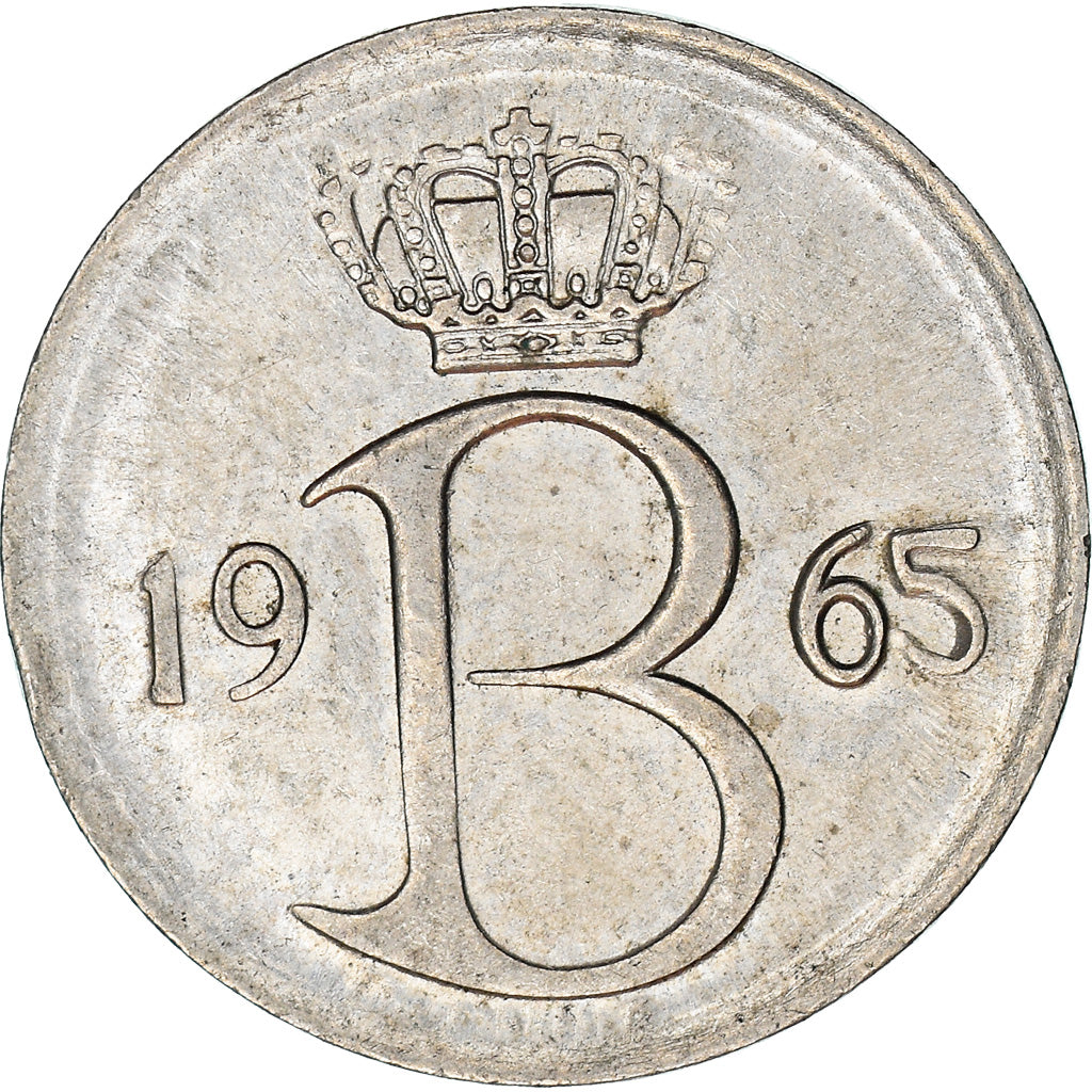 Coin, Belgium, 25 Centimes, 1965, Brussels, EF(40-45), Copper-nickel, KM:154.1