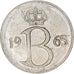 Münze, Belgien, 25 Centimes, 1965, Brussels, SS, Kupfer-Nickel, KM:154.1